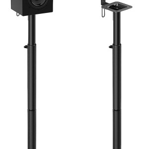 Mounting Dream Speaker Stands Height Adjustable Bookshelf Speaker Stand Pair for Universal Satellite Speakers, Set of 2 for Bose