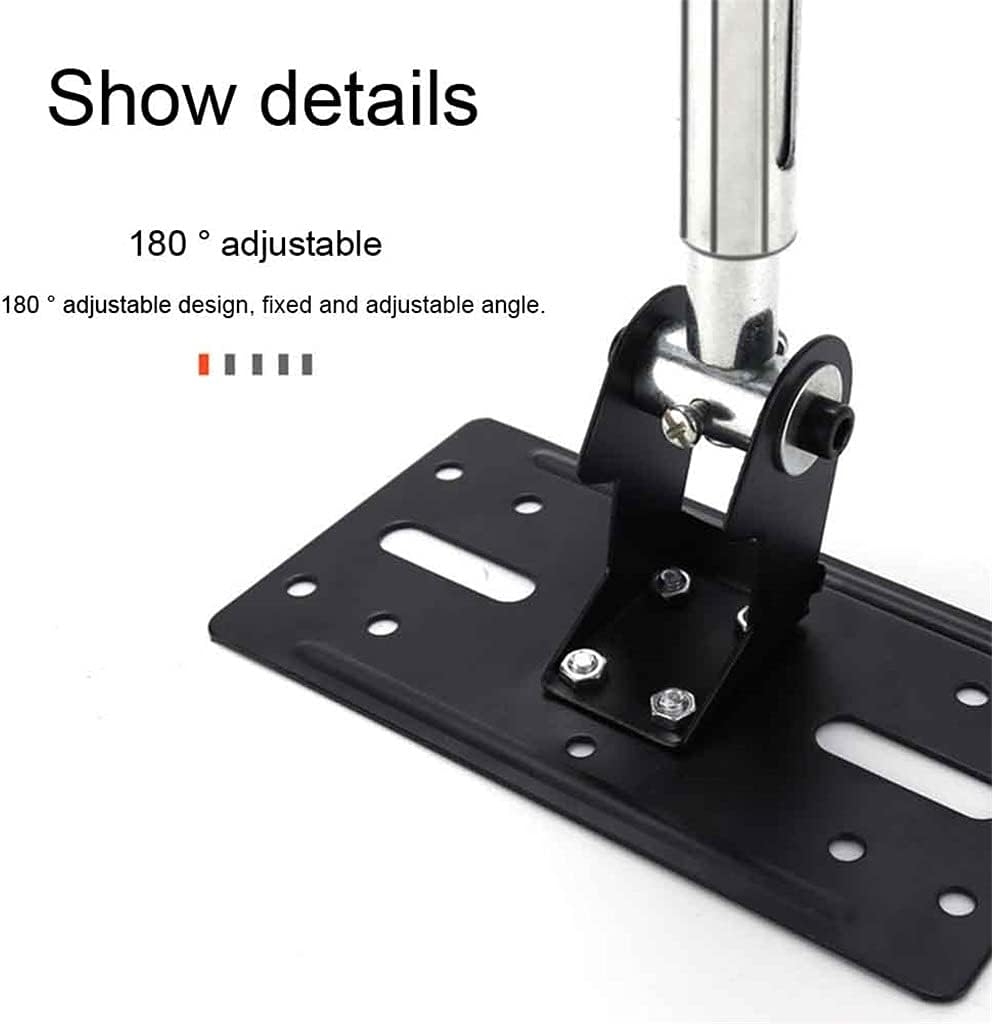 YEBDD Space Saving 180 Degree Adjustable Durable Black Ktv Holder Easy Install Wall Mount Steel Speaker Bracket Ceiling Home - Image 6