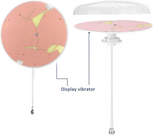 Zdtech ZDTECH Ultra Thin Dome Ceiling Antenna, Omni-Directional Indoor Antenna ...