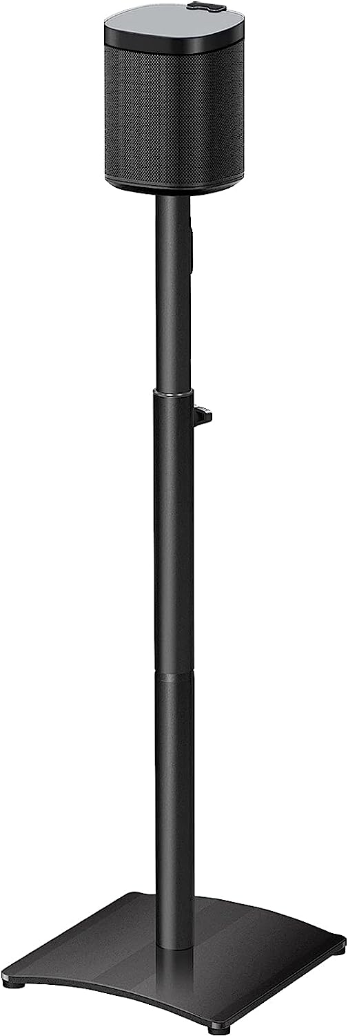 Mounting Dream Speaker Stands for SONOS ONE, ONE SL, Play:1, Height Adjustable Up to 48.3", Set of 2 Surround Sound Speaker