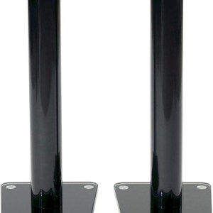TransDeco Speaker Stands, 24", Black -