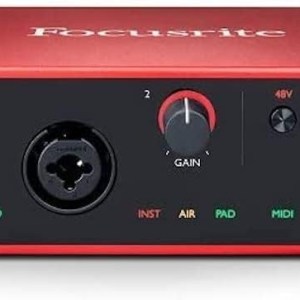 Focusrite Scarlett Solo 3rd Gen USB Audio Interface, for the Guitarist, Vocalist, Podcaster or Producer — High-Fidelity,