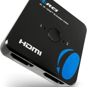 OREI 4K 1 in 2 Out HDMI Splitter - Ultra HD 4K @ 30 Hz 1x2 V. 1.4 HDCP, Power HDMI Supports 3D Full HD 1080P for Xbox, PS4 PS3