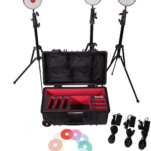 Rotolight NEO 2 LED Camera Light - 3 Light Kit, Continuous Adjustable Color with Built in High-Speed Sync Flash