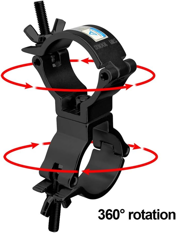 GBGS Lighting Truss Swivel Coupler DJ Light Clamps 2 Inch Heavy Duty Aluminum Alloy 220 LBs for 1.88-2 Inch Pipe 4 Pack - Image 4