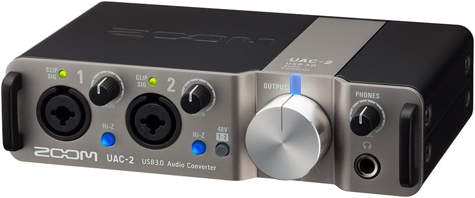 Zoom UAC-2 USB 3.0 Audio Interface, 2 In/2 Out Audio Interface, 2 Mic/Line/Hi-Z Inputs, MIDI I/O, Headphone Output, 2 Line - Image 4
