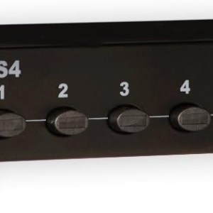 Theater Solutions TS4 Four Zone Speaker Selector Box with Ohm Protection 4 Pair Speaker Switcher