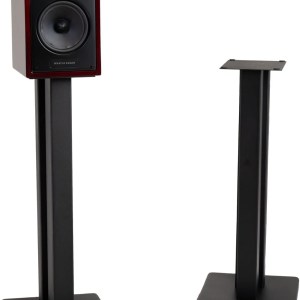 Pangea Audio DS200 All Steel Heavy Duty Floor Bookshelf Speaker Stands 100 lbs Capacity Pair (32 Inch)