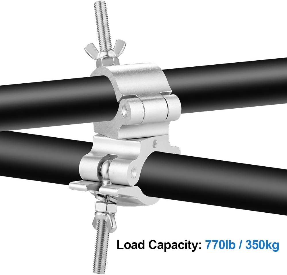2 Inch Pro-Swivel Truss Clamp, 2 Pack HiLite Heavy Duty 770lb Swivel Coupler Truss Clamps, Dual Head Turn As Needed Two 360 - Image 3