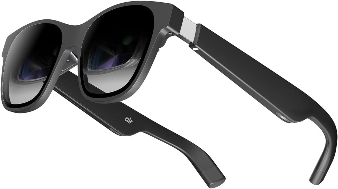 Nreal Air AR Glasses, Smart Glasses with Massive 201" Micro-OLED Virtual Theater, Augmented Reality Glasses, Watch, Stream, and