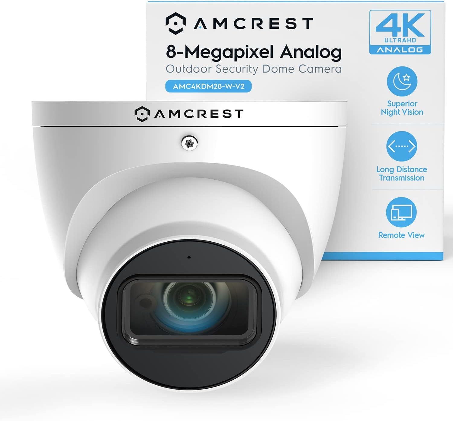 Amcrest ProHD 4K Dome Outdoor Security Camera, 4K (8-Megapixel), Analog Camera (Not PoE, WiFi, or IP Camera), IP67 Weatherproof - Image 7