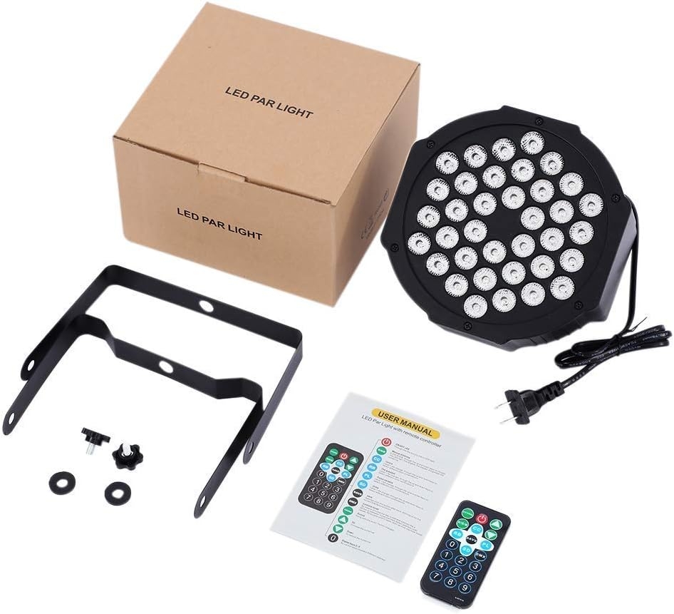 Litake DJ Par Lights, RGB 36 LED Stage Lights Sound Activated,Remote & DMX Controlled LED Uplights,7 Modes Uplighting for Dance - Image 8