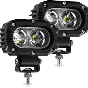 2 pcs LED Spot Lights LED Pod Light 4 inch 96W 8000LM Led Driving Light LED Cube Light for Truck ATV UTV SUV Offroad Motorcycle
