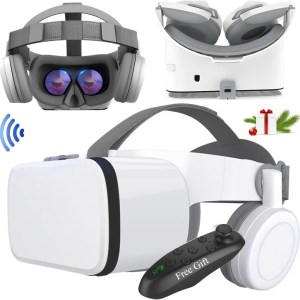VR SET VR Headset for iPhone, Virtual Reality Headset Game System[Newest] 3D VR Goggle w/ Remote Lentes de Realidad Virtual
