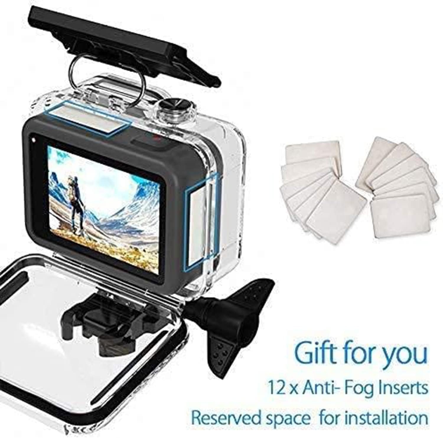 FitStill 60M Waterproof Case for GoPro Hero 11 Black/Hero 10 Black/Hero 9 Black, Protective Underwater Dive Housing Shell with - Image 38