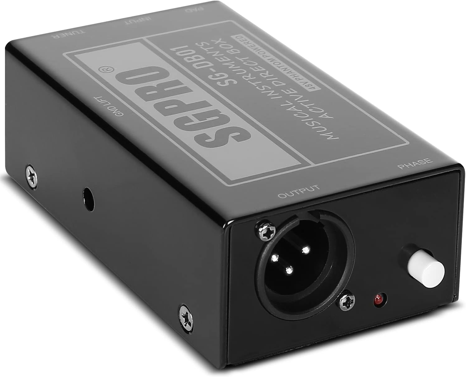 SGPRO Active Direct Box, Recording Signal DI Box for Musical Instruments as Guitar, Bass Guitar, and Keyboard Live Performance - Image 3