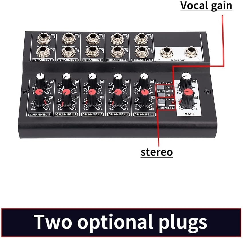 TBGFPO 10-Channel Mixing Console Digital Audio Mixer Stereo usb mixer audio for Recording DJ Network Live Broadcast - Image 4