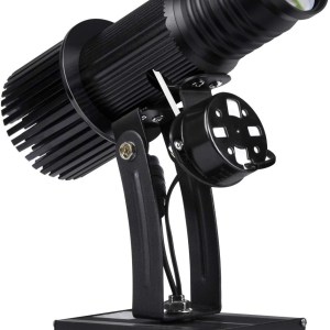 XNHAFW GOBO Projector Light Gobos Logo Projector Lamp Including Gyrating Function Free Custom Glass GOBO Logo to Project