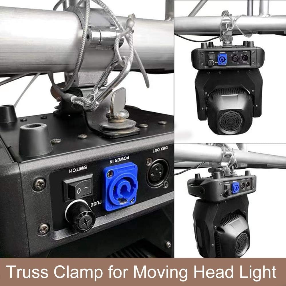 10PCS HiLite Premium Truss Clamp Stage Light Clamp, 2 Inch Aluminum Light Clamps for Truss, Heavy Duty 220lb LED Par Light - Image 7