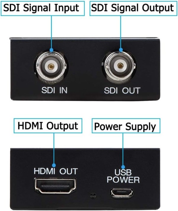 SDI to HDMI Converter Support 3G-SDI, HD-SDI, SD-SDI Auto Format ...