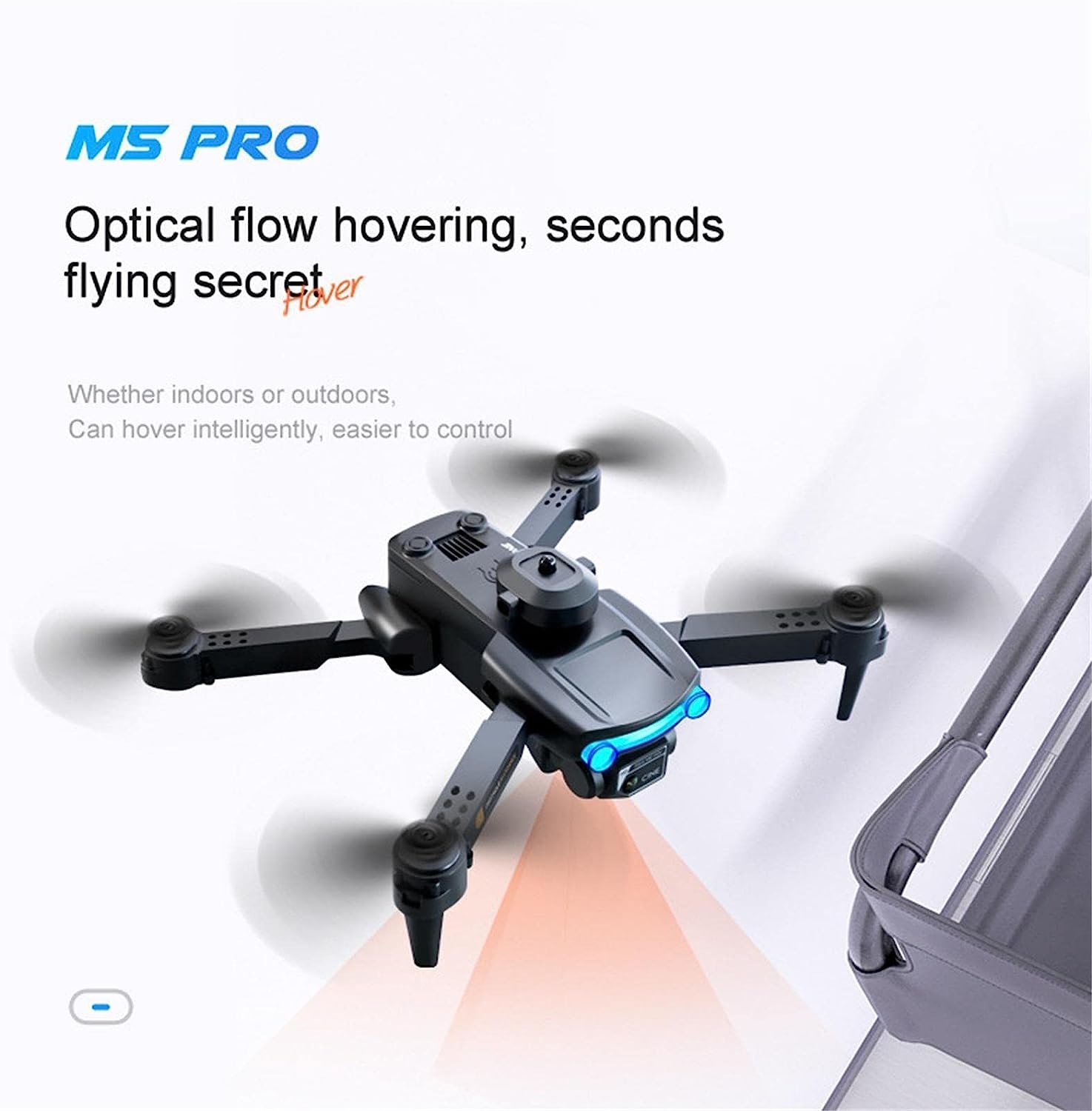 M5 Mini Drone,360° Flip Camera Kids Drone with 4K Dual Camera | Quadcopter for Beginners, Headless Mode, Waypoints Functions, - Image 5