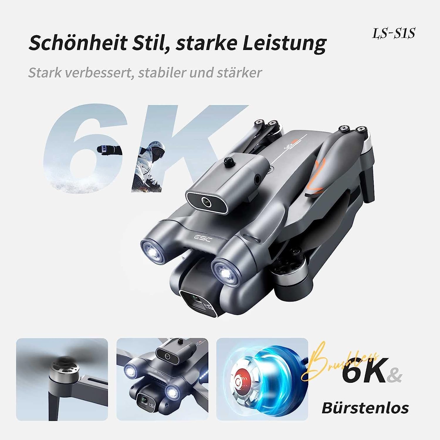 MOROJEC Drone with Camera for Beginners, Drone with Dual 4K HD FPV Camera Remote Control Toys Gifts With Obstacle Avoidance, One - Image 3