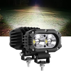 Samman 4 Inch LED Pod Light 40W Flood Beam Work Light Bar 4000LM Pods Light 6000K White Light Off Road Driving Lights for Truck