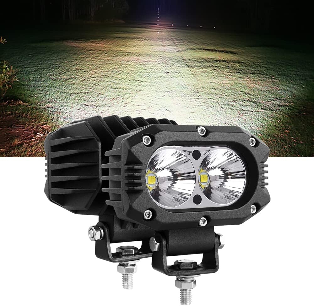 Samman 4 Inch LED Pod Light 40W Flood Beam Work Light Bar 4000LM Pods Light 6000K White Light Off Road Driving Lights for Truck