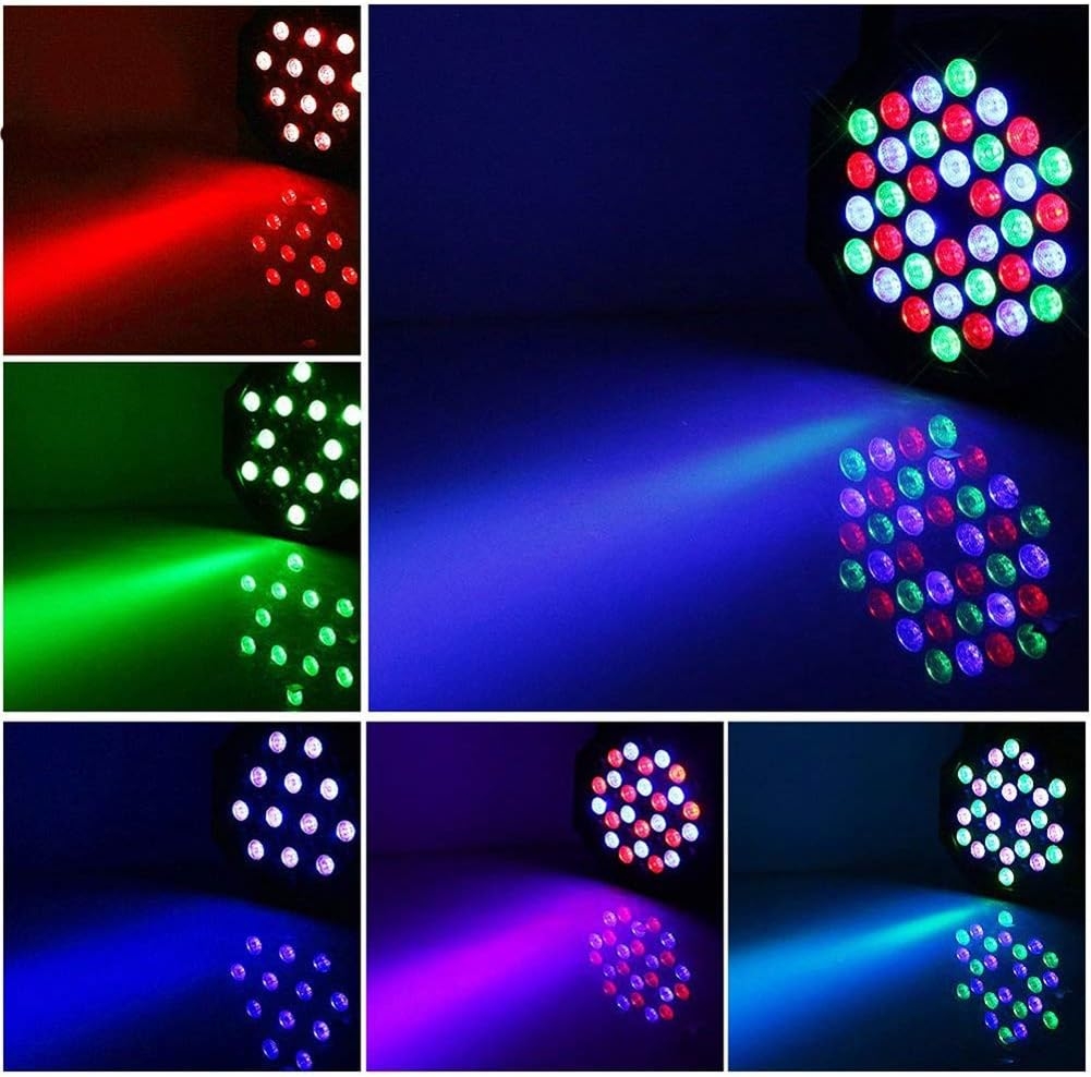 U`King LED Par Lights DJ Stage Light RGB 36 LED with Sound Activated Remote Control DJ Uplighting for Wedding Party Club - Image 2