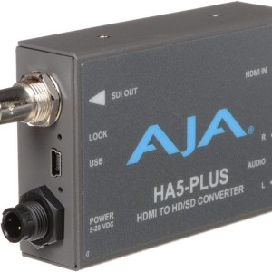 AJA HA5-Plus HDMI to 3G-SDI Mini-Converter, Supports 8 Ch of HDMI Embedded Audio