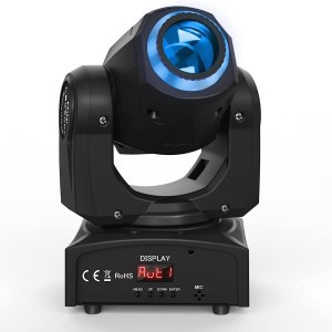 Stage Lighting Moving Head Light LED Spot 4 Color RGBW Gobos with Magical Circle 50W DMX for DJ Disco Party Lights by U`King
