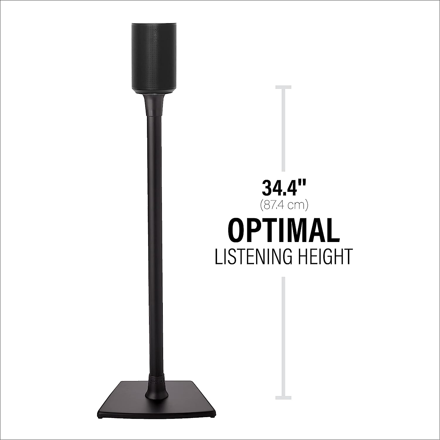 Sanus Speaker Stand for Sonos Era 100™ - Fixed Speaker Stand w/Easy 3 Step Install -Includes All Hardware, Carpet Spikes & - Image 12