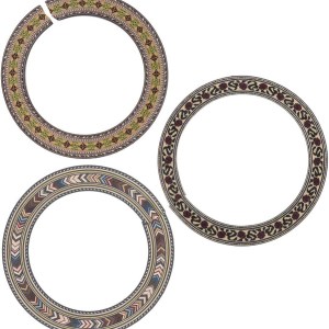TAFUCO Guitar Soundhole Sticker, Acoustic Guitar Soundhole Decorative Lace Sticker, Inlay Sticker for Acoustic Guitar