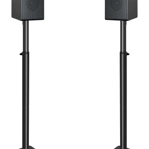 Mounting Dream Speaker Stands Height Adjustable for Satellite & Small Bookshelf Speakers, Set of 2 Floor Stand Mount for Bose