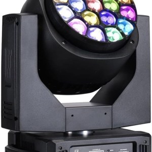 Stage Lights Colorful Voice-activated Rotating 19X15W Rgbw LED Dyeing Light, 19 Big Bee-eye Zoom Dyeing Moving Head Light KTV