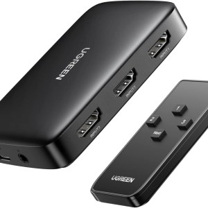 UGREEN HDMI Switch 3 in 1 Out 4K HDMI Switcher Splitter, 4K 30Hz HDMI Switch with Remote HDMI 3 Port Box Hub Supports HDR CEC 3D