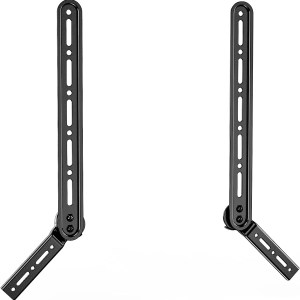 WALI Universal Sound Bar Bracket for Mounting Adjustable 3 Angled Extension Arm, Fits Most 23 to 65 Inch TVs, up to 33 Lbs.