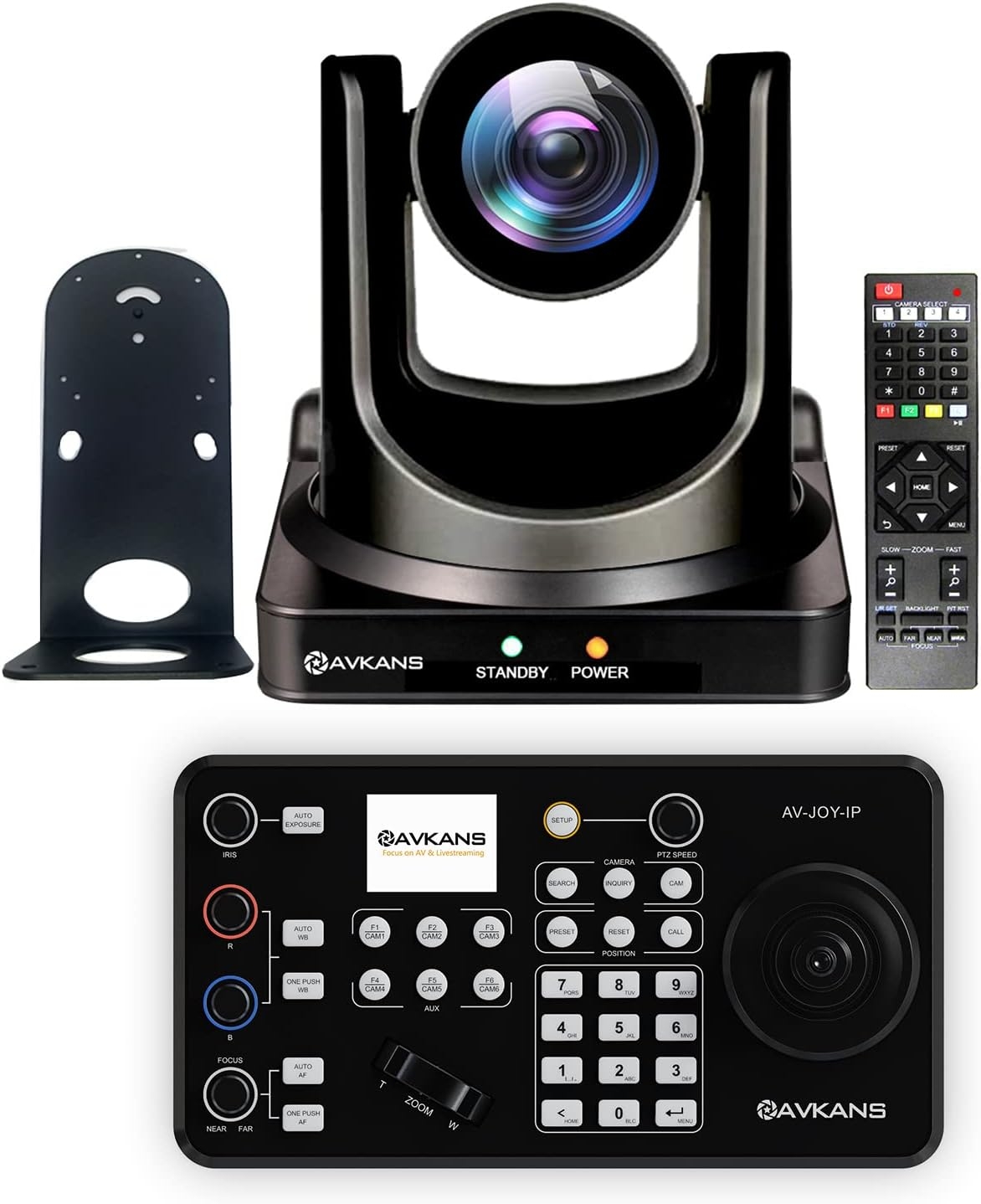 AVKANS 30X SDI PTZ Camera with IP Joystick Controller Package - 2 pcs 20X HDMI SDI PTZ Camera with 1 pcs Super Joystick - Image 11
