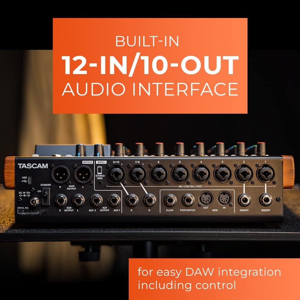 Tascam Model 12 All-in-One Digital Multitrack Recorder - Image 3