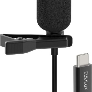 USB C Microphone, Cubilux Type C Lavalier MIC, External Lapel Clip MIC Compatible with 2020/2018 iPad Pro, iPad Air 4th, Samsung