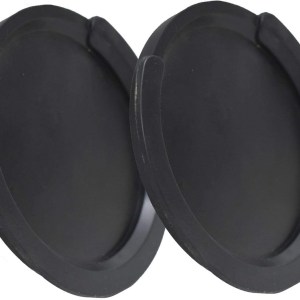 2Pcs 3.39 Inch Guitar Soundhole Cover Soft Rubber Feedback Buster for Acoustic Guitar, Black