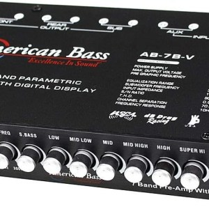 American Bass High End 7 Band Equalizer Voltage Display