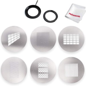Godox SA-10 GOBO Holder with SA-09-004 GOBO Set for Godox S30 Focusing LED Light, W/Pergear Cloth
