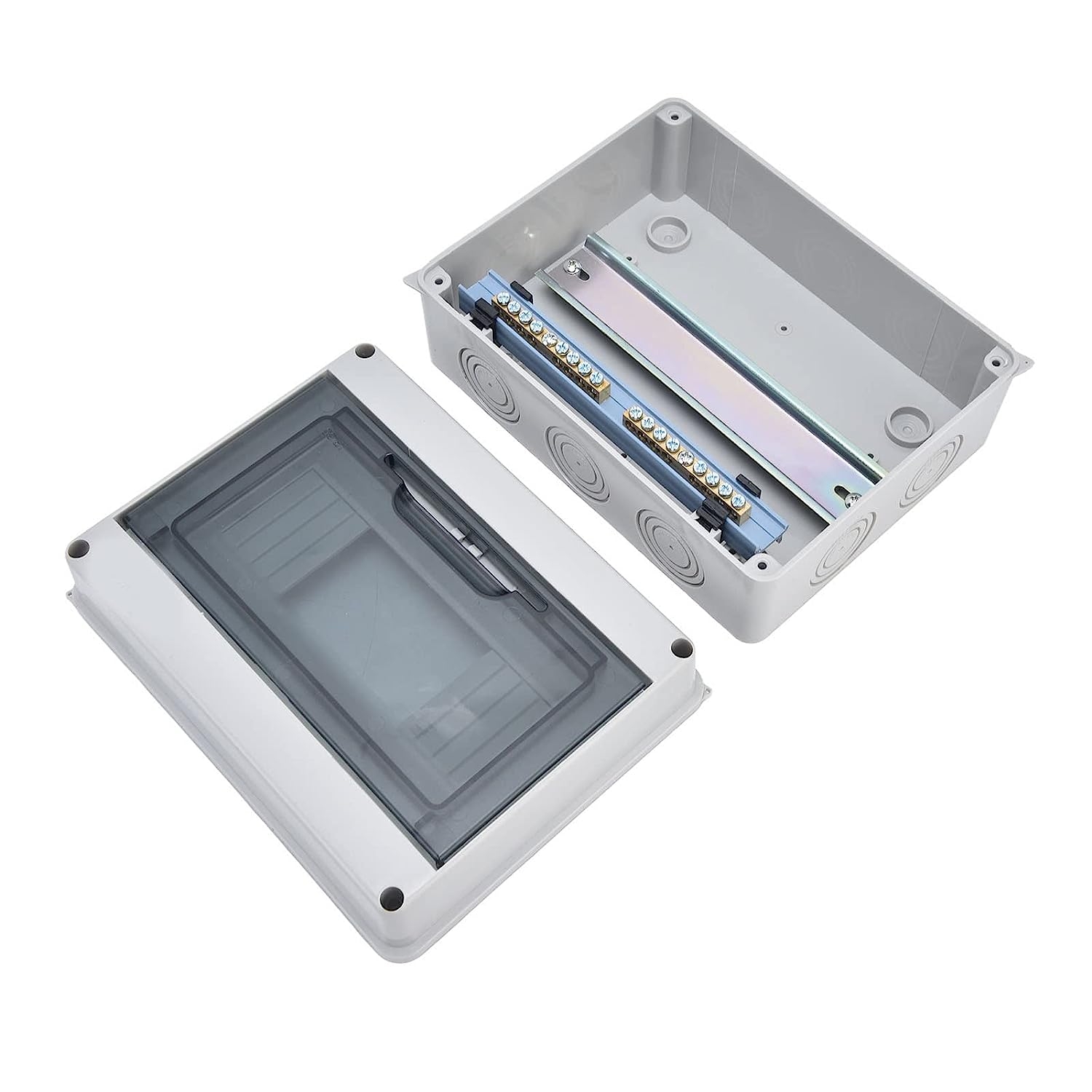 IP65 ABS Distribution Protection Box,8 Way Waterproof Circuit Breaker Distribution Box 8 DIN Rail Outdoor Distribution Junction - Image 8