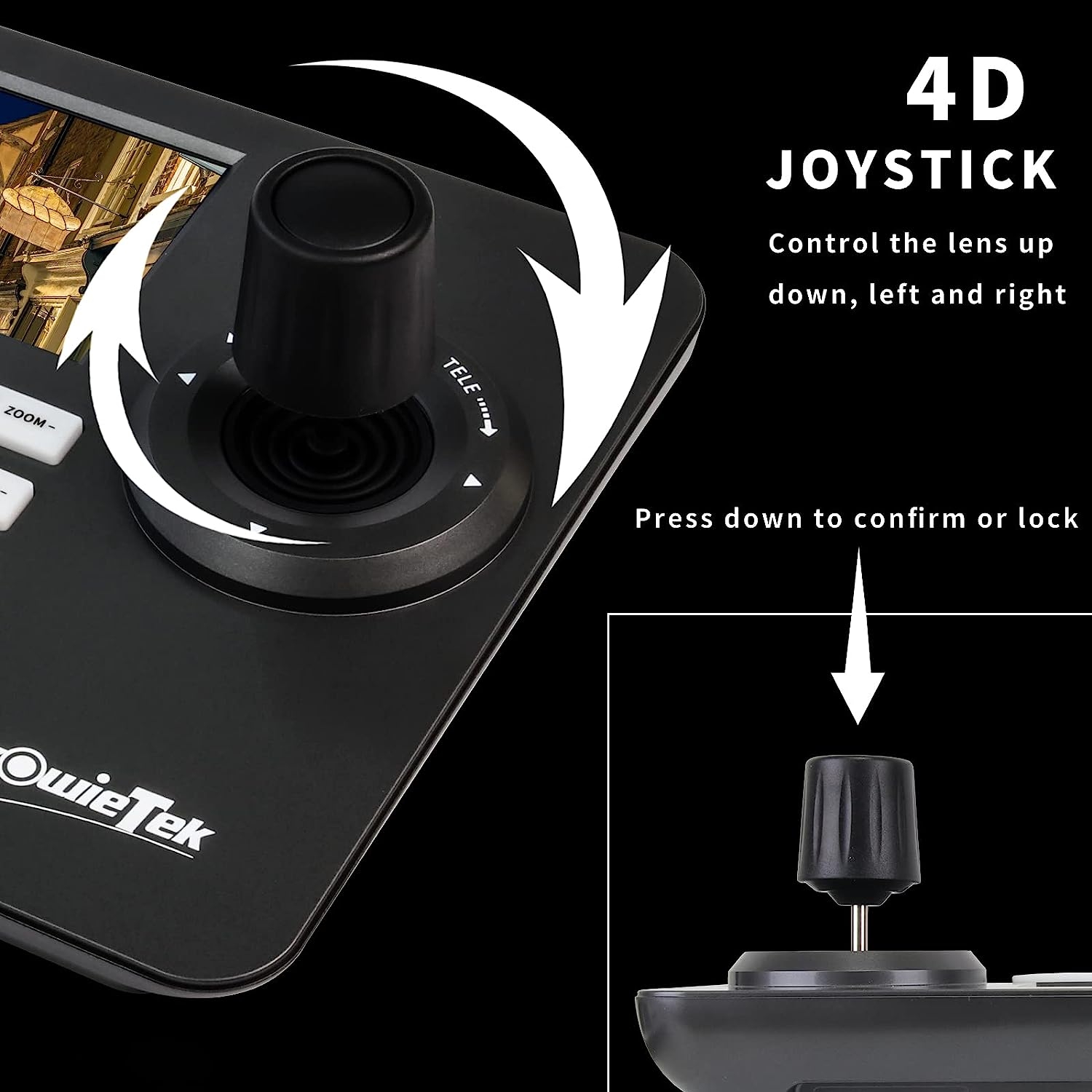 Zowietek New Gen PTZ IP Keyboard | Network Controller | 4D Joystick with POE | 5 Inch LCD Screen | Decoding H.264 and H.265 | - Image 18