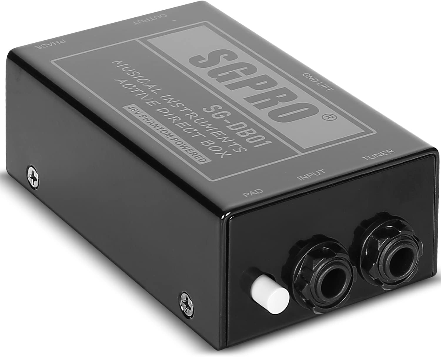 SGPRO Active Direct Box, Recording Signal DI Box for Musical Instruments as Guitar, Bass Guitar, and Keyboard Live Performance - Image 2