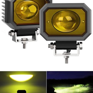 NAOEVO 2PCS LED Light Bar 60W Cubes LED Work Light Pods 4 Inch Flood Spot Off Road 6000LM Driving Light Super Bright Fog Light