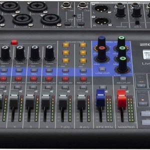 Zoom LiveTrak L-8 Podcast Recorder, Battery Powered, Digital Mixer and Recorder, Music Mixer, Phone Input, Sound Pads, 4