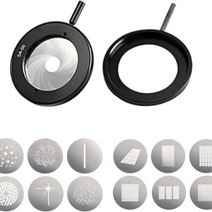 Godox GOBO Set SA-09-003/004 Kit with GOBO Set Holder SA-10,Iris SA-06 for Godox SA-P S30 S60 Focusing LED Light
