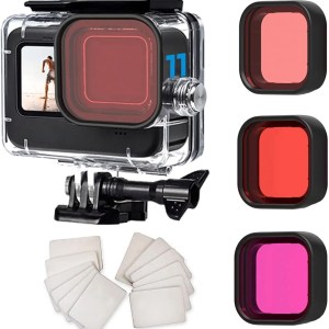 FitStill 60M Waterproof Case for GoPro Hero 11 Black/Hero 10 Black/Hero 9 Black, Protective Underwater Dive Housing Shell with